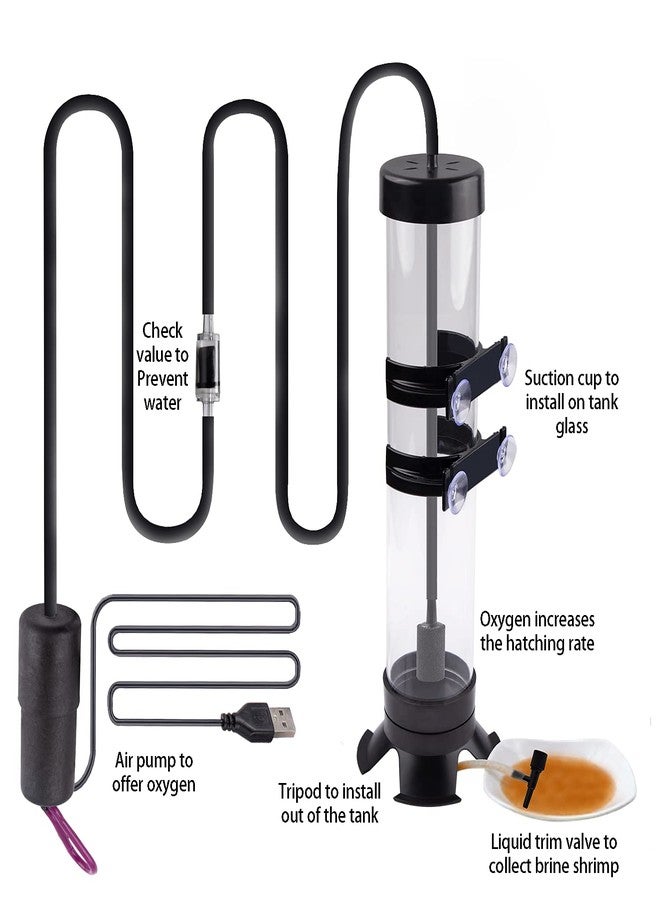 NestBasics Brine Shrimp Hatchery Kit - Artemia Eggs Incubator - Image 2
